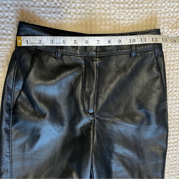 Aritzia Babaton Faux Vegan Leather Cropped Pants Size 0 - Picture 7 of 11